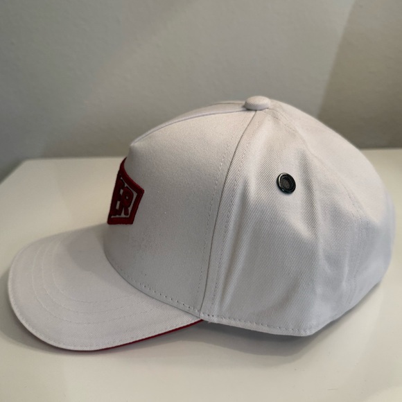 TAG HEUER Watch White Embroidered “HUER” Logo Cap Hat Adjustable Rare New - Picture 2 of 5